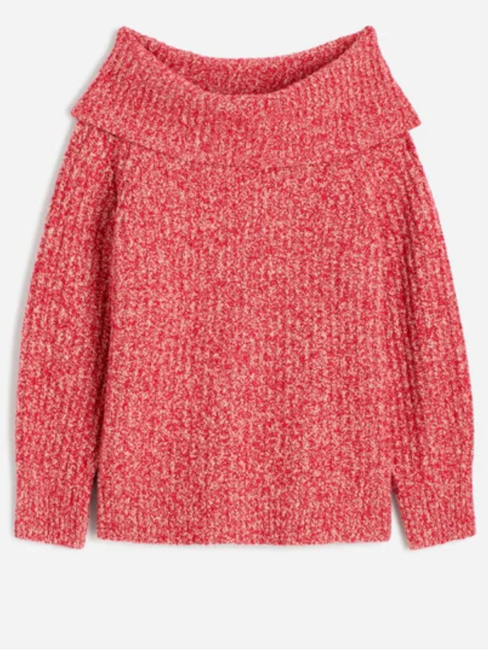 Madewell Off Shoulder Sweater Chunky Ribbed Oversized Small Cotton Wool Blend